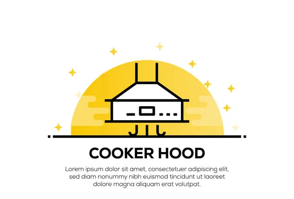 COOKER HOOD ICON CONCEPT — Stock Photo, Image