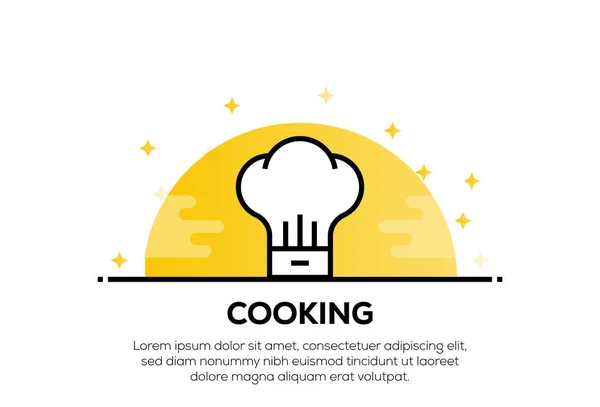 烹饪图标概念 — 图库照片
