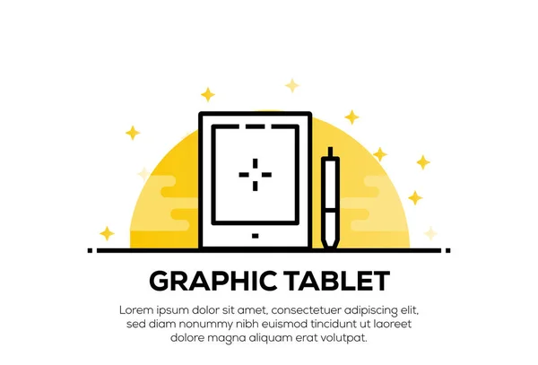 Grafisch tablet icon concept — Stockfoto