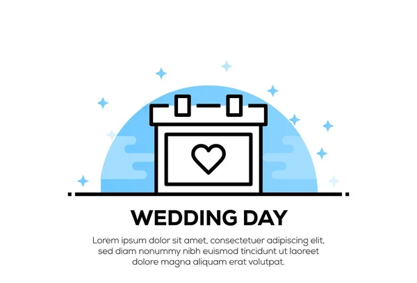 婚礼日图标概念 — 图库照片