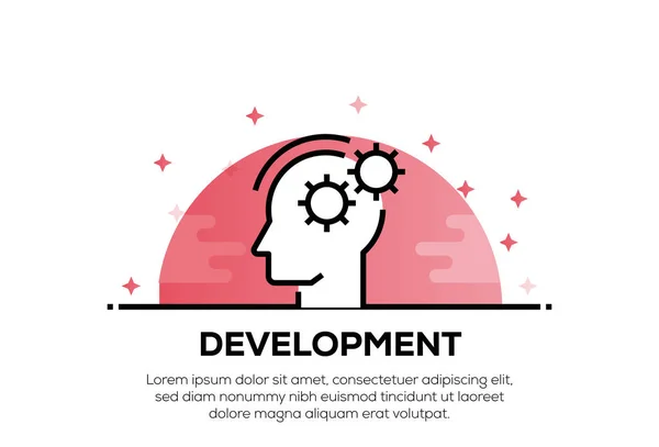 Concepto Del Ícono Desarrollo Ilustración —  Fotos de Stock