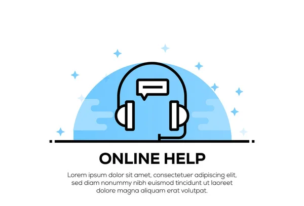 ONLINE HELP ICON CONCEPT