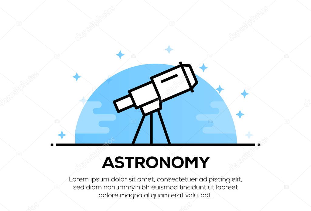 ASTRONOMY ICON CONCEPT, illustration 