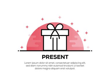 Present Icon Concept, illüstrasyon 
