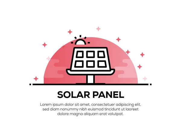 Solar Energyicon Koncepcja Ilustracja — Zdjęcie stockowe