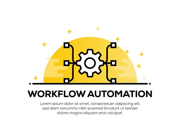 WORKFLOW AUTOMATION ICON CONCEPT