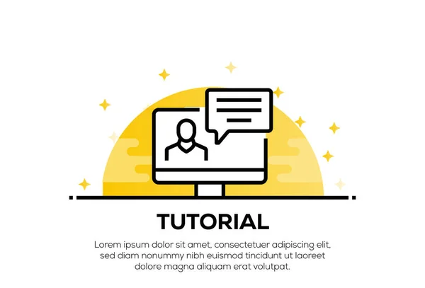 Concepto Ícono Tutorial Ilustración —  Fotos de Stock