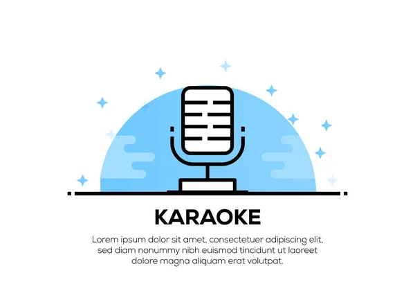 Karaoke Simge Kavramı Illüstrasyon — Stok fotoğraf