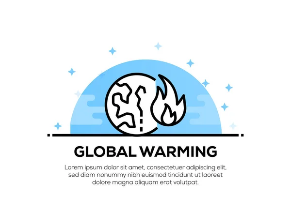 GLOBAL WARMING ICON CONCEPT