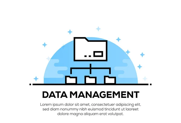 Data Management Icon Concept — Stockfoto