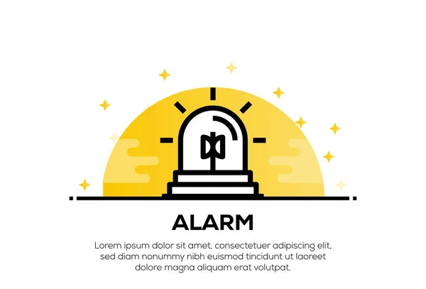 Ikona Alarmu Koncepcja Ilustracja — Zdjęcie stockowe