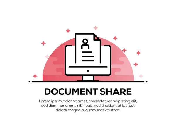 DOCUMENT SHARE ICON CONCEPT