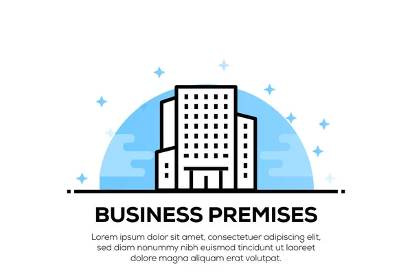 BUSINESS PREMISES ICON CONCEPT