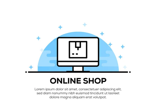 Online Shop ikon koncept — Stockfoto