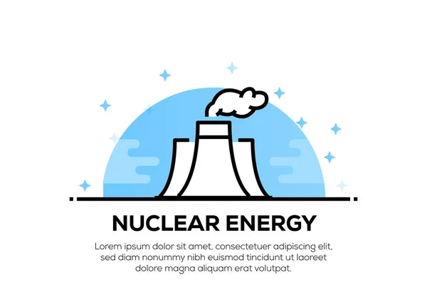 CONCEPT SUR L'ICON DE L'ÉNERGIE NUCLÉAIRE — Photo