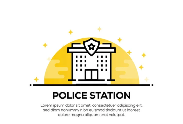 Politiebureau icon concept — Stockfoto