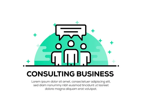CONSULTING BUSINESS ICON CONCEPT