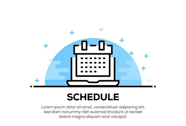 SCHEDULE ICON CONCEPT, illustration