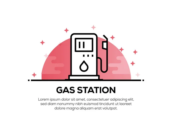Gas Station Icon Concept — Stock Photo, Image