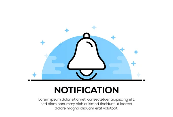 Notification Icon Concept Illustration — Stock Photo, Image
