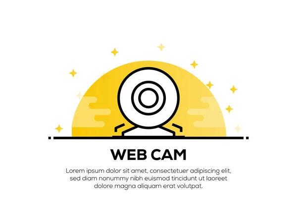 Web Cam Icon Консепт — стокове фото
