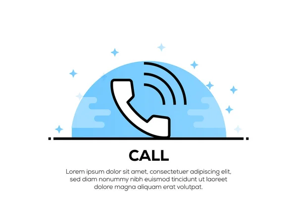 Call Icon Concept Ilustrasi — Stok Foto