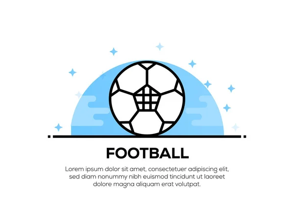 Football Icon Concept Illustrazione — Foto Stock