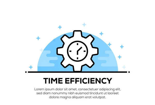 TIME EFFICIENCY ICON CONCEPT