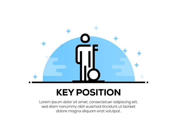 Koncepcja Ikony Pozycji Kluczowej — Zdjęcie stockowe