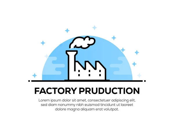 Concepto Del Ícono Producción Factoria —  Fotos de Stock