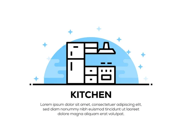 厨房图标概念 — 图库照片