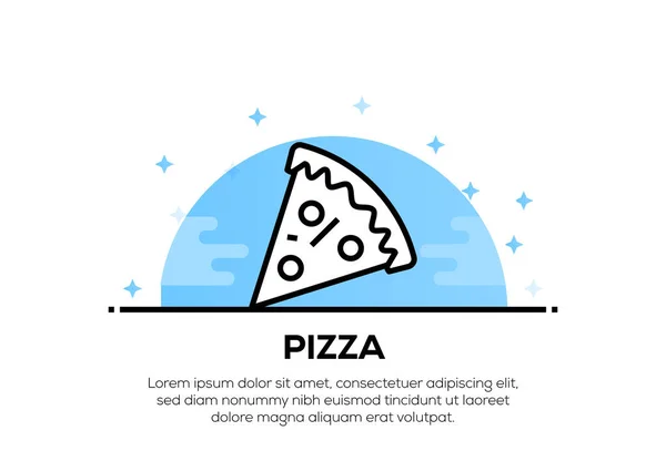 Pizza Icon koncepció — Stock Fotó