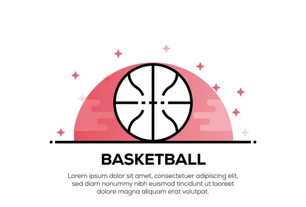 Concept d'icône de basket-ball — Photo