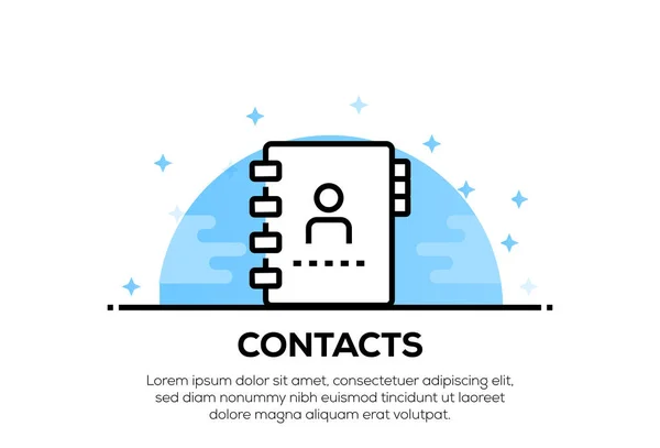 CONTACT ICON CONCEPT — Stock Photo, Image