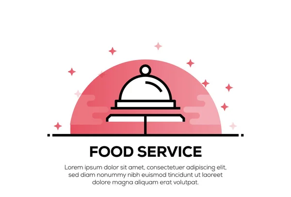 Food Service Icon Concept — Stockfoto