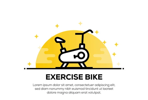 Conceito Ícone Bike Exercício — Fotografia de Stock