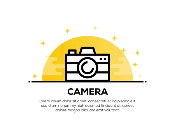 Konzept Der Kamera Ikone Illustration — Stockfoto