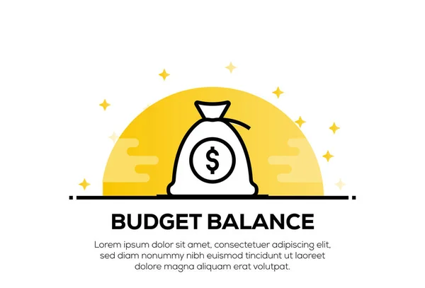 Budget Баланс Icon Консепт — стокове фото