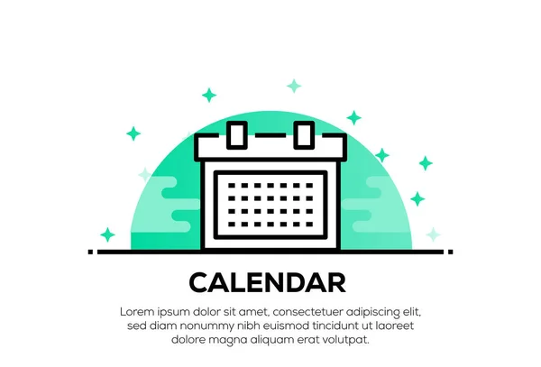 Kalender Icon Konzept Illustration — Stockfoto