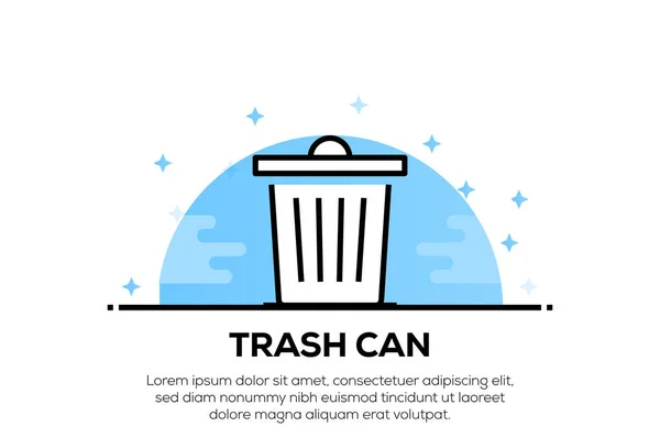 Çöp Kutusu Simge Kavramı — Stok fotoğraf