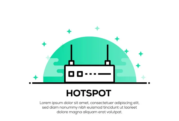 Hotspot Icon Concept Illustratie — Stockfoto