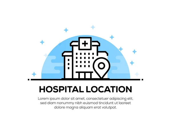 HOSPITAL LOCATION ICON CONCEPT