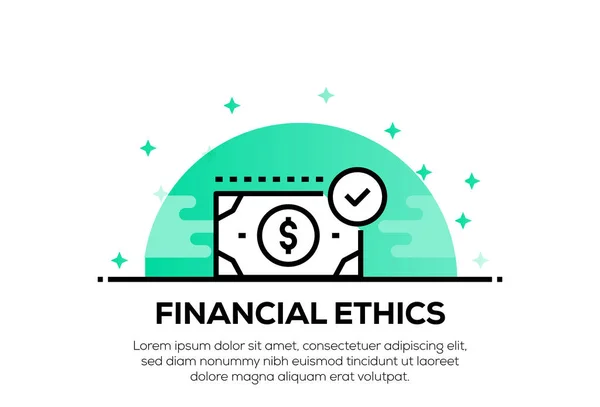 Financial Ethics Icon Консепт — стокове фото