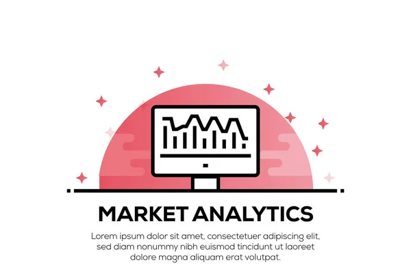 Market Analytics Icon Консепт — стокове фото