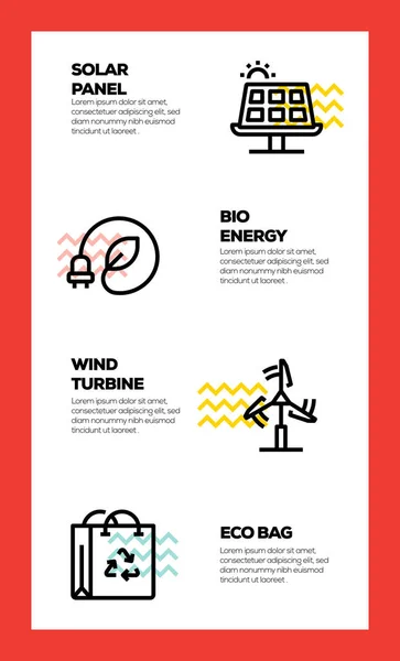 Energie Energie Lijn Icon Concept — Stockfoto