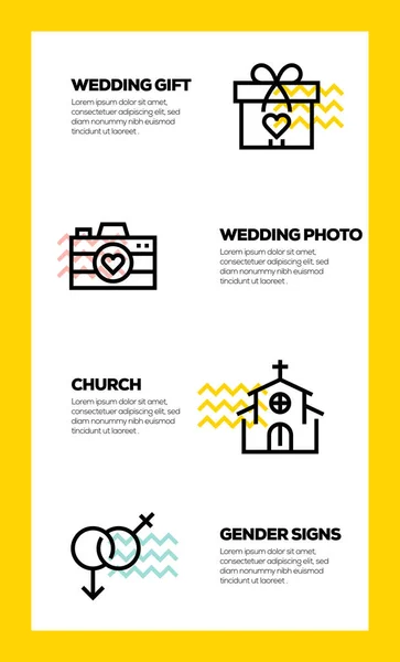 Konzept der Hochzeitslinie — Stockfoto