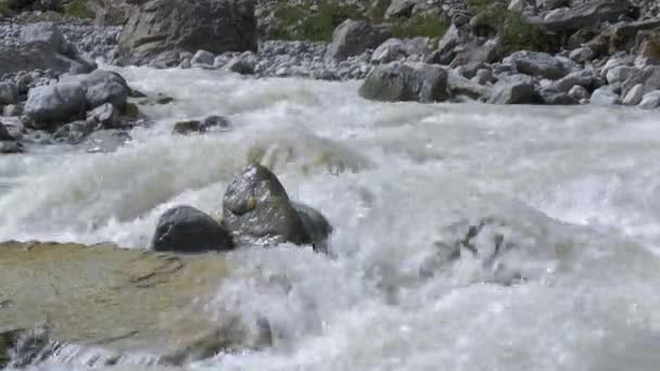 Very fast mountain river. — Stock Footage Very fast mountain river. Video Clip