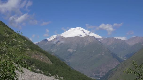 The highest point of Europe, Mount Elbrus. View from the eastern gorge.