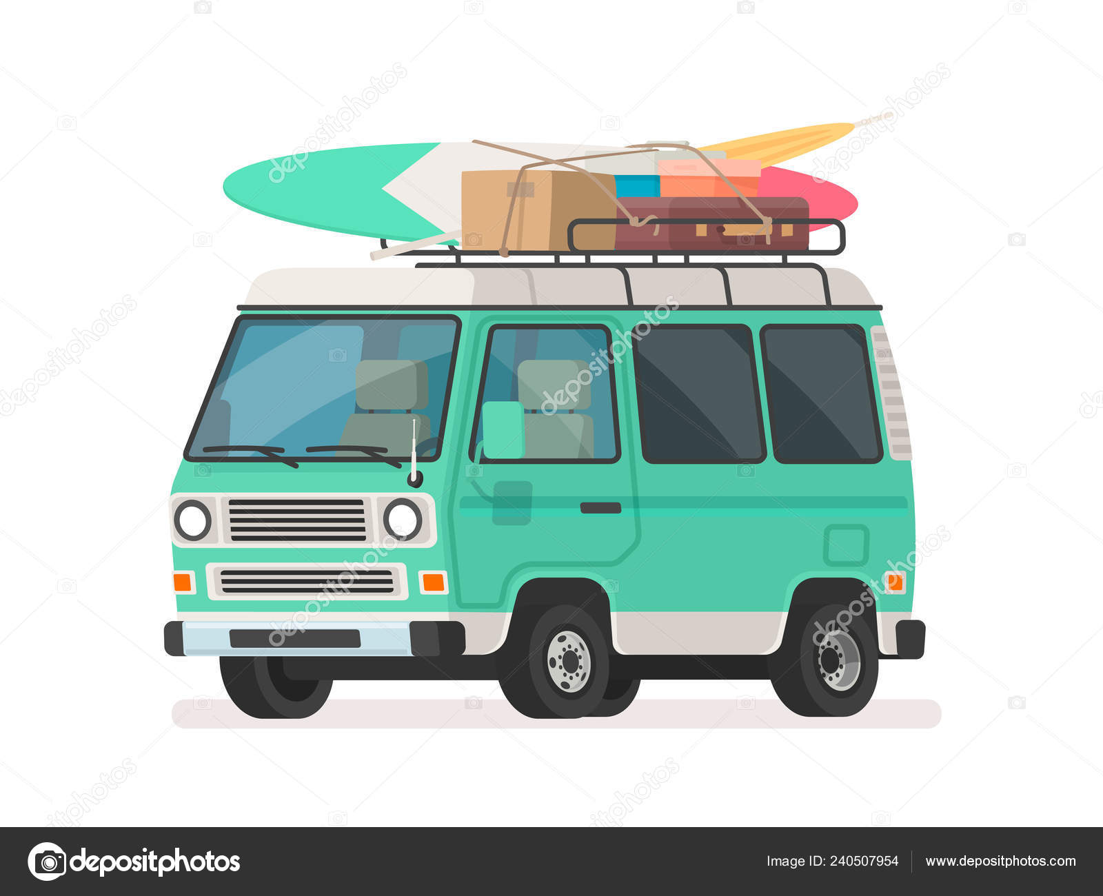 rv road trip clip art