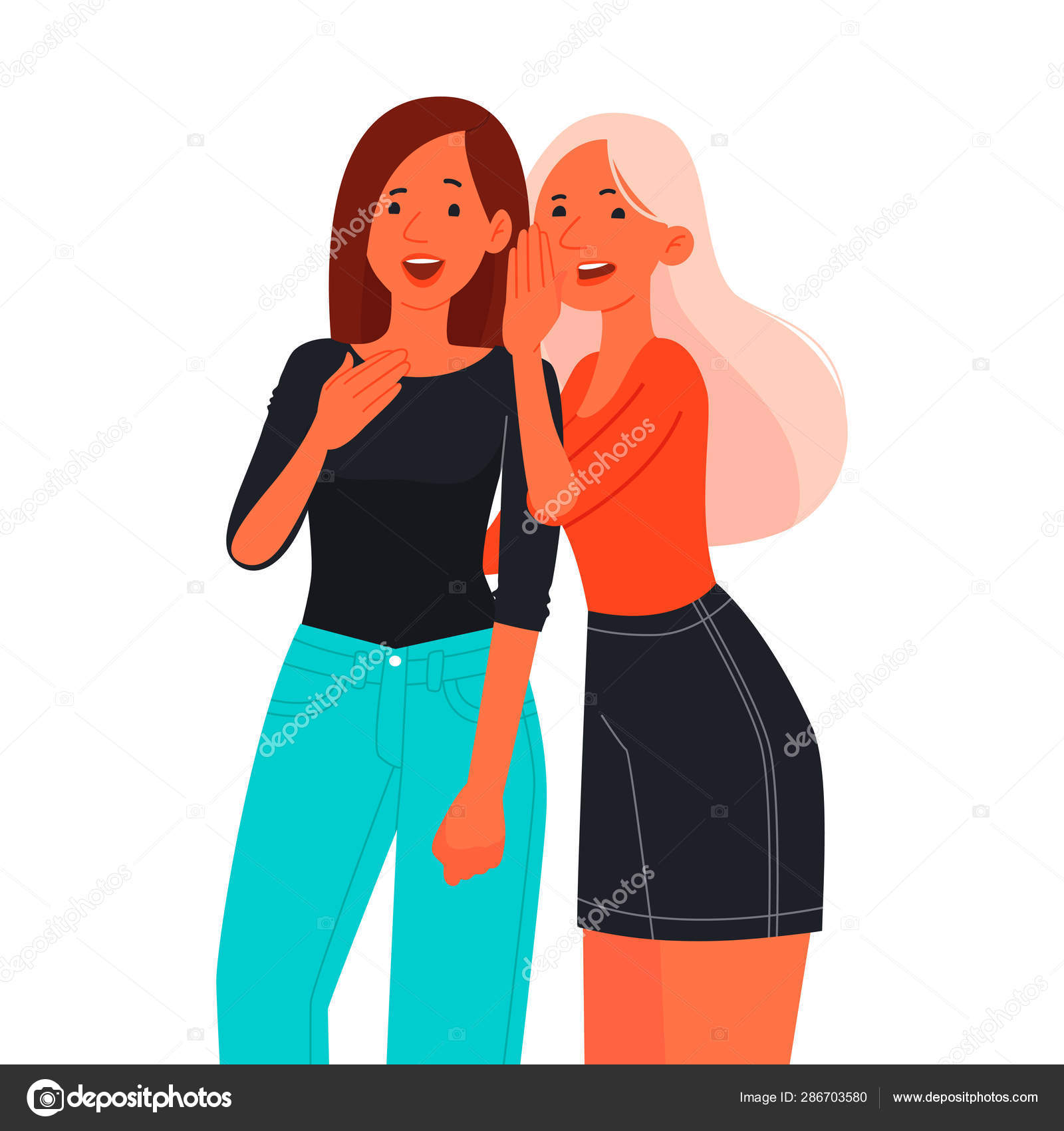 Gossip The Concept Of Spreading Rumors Two Young Girls Are Whi Vector Image By C Lexam165 Gmail Com Vector Stock Gossip The Concept Of Spreading Rumors Two Young Girls Are Whi Vector Image By C Lexam165 Gmail Com Vector Stock